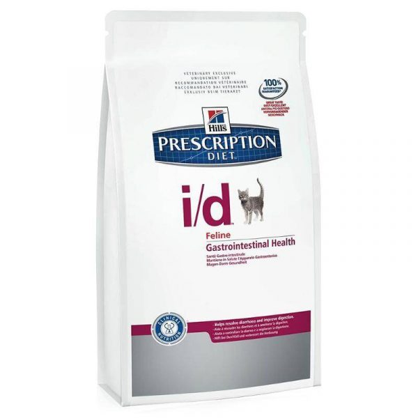 Лечебный сухой корм для кошек Hills Prescription Diet Feline I/D Gastrointestinal Health — отзывы