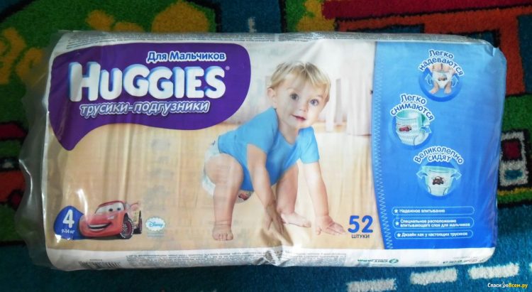Подгузники-трусики Huggies для мальчиков — отзывы