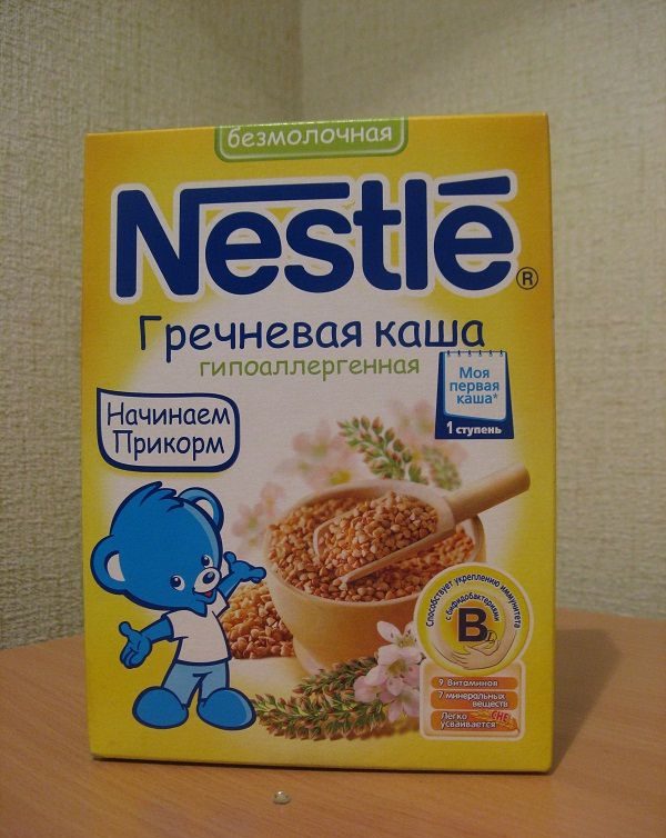 Каша Nestle гречневая безмолочная — отзывы