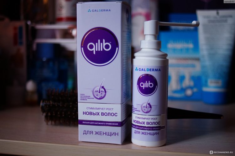 Средство для стимуляции роста новых волос Qilib Лосьон для женщин, 80 мл, Galderma. — отзывы