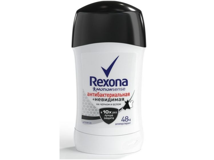 Дезодорант Rexona Антибактериальная + невидимая на черном и белом — отзывы