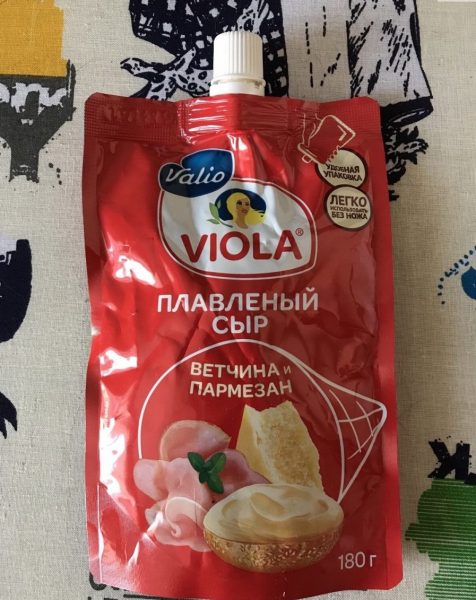 Плавленный сыр Valio Viola Ветчина и пармезан — отзывы