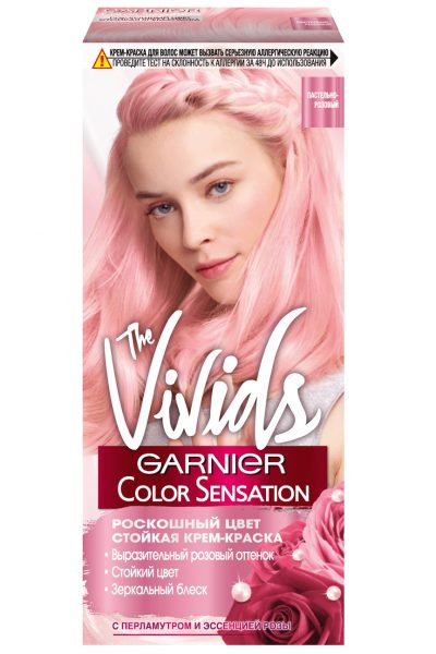 Стойкая крем-краска для волос Garnier Color Sensation The Vivids Розовая пастель — отзывы