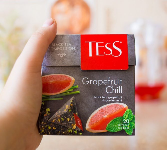 Чай черный Tess Grapefruit Chill с ароматом грейпфрута и мяты — отзывы